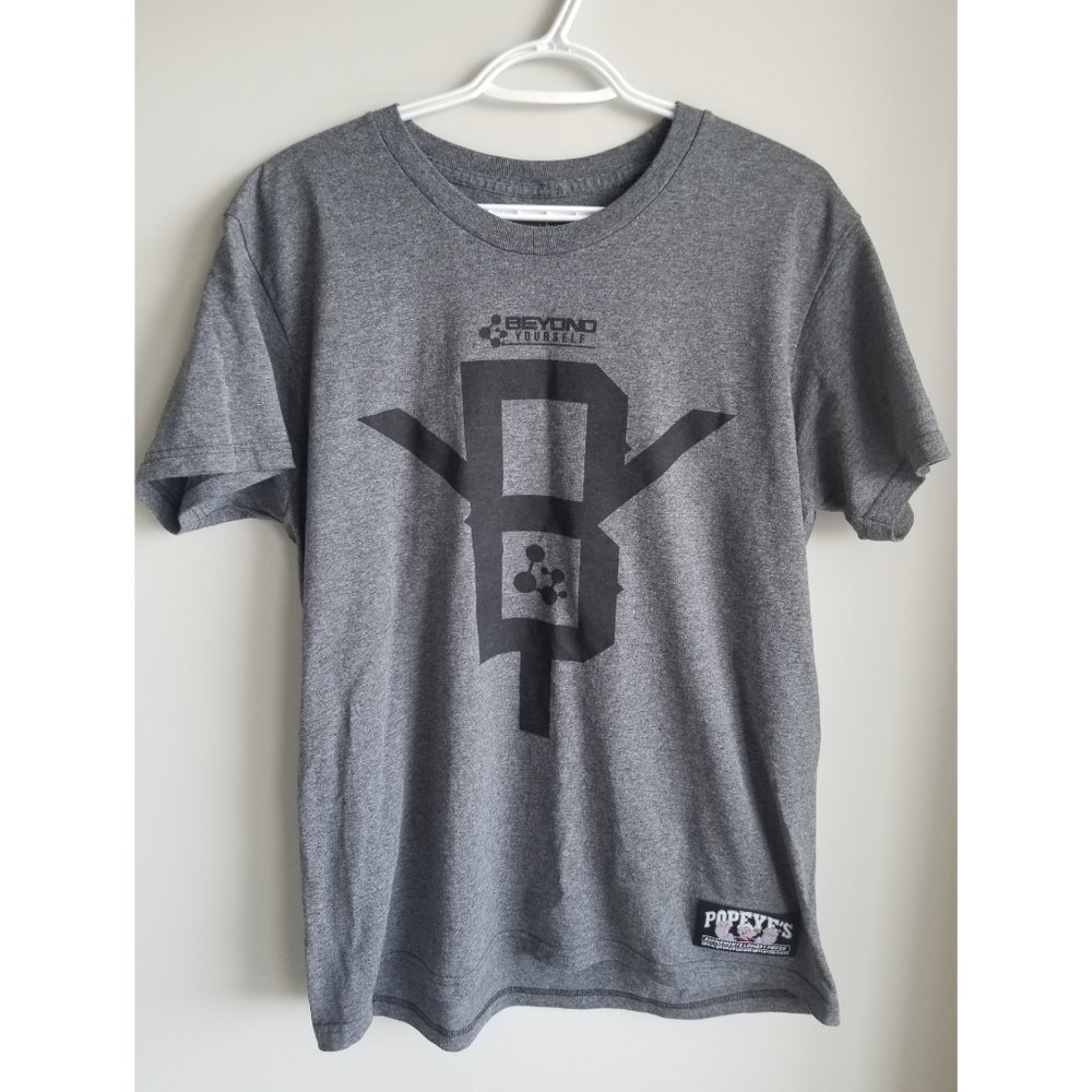 POPEYES X BEYOND YOURSELF COLLAB WORKOUT TSHIRT